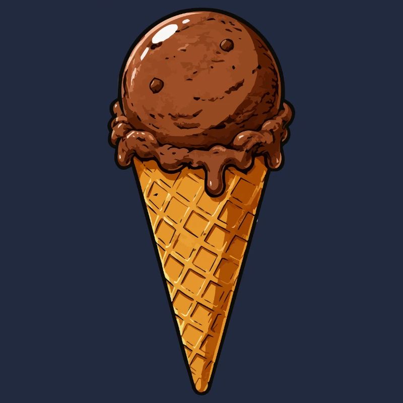 Schokoladen Eis Kugel