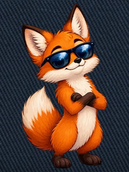 Fuchs mit Sonnenbrille Charme
