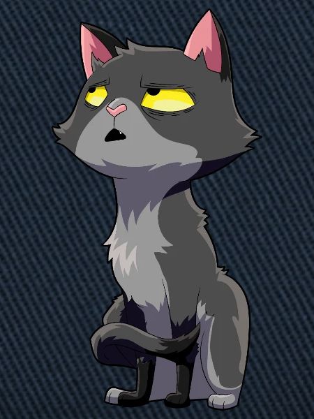 Katze Augenrollen Humor