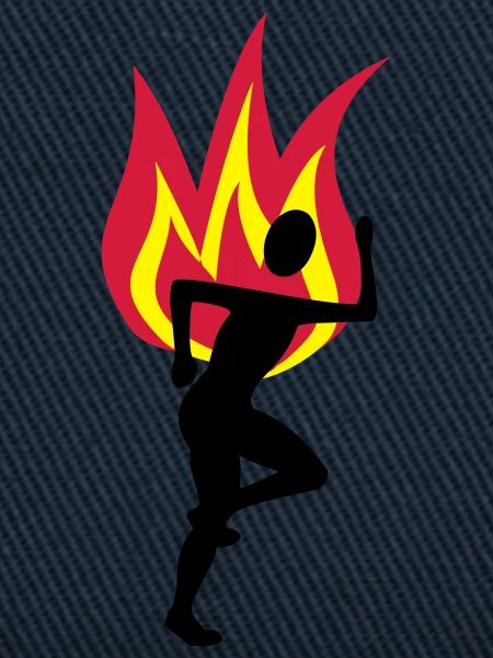Jogger fire flame