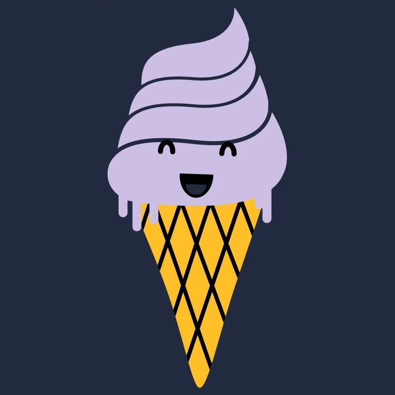 crème glacée - crème glacée de gaufre