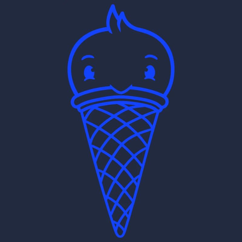 Bird Cream Waffle Cream Scoops Cornet de crème glacée