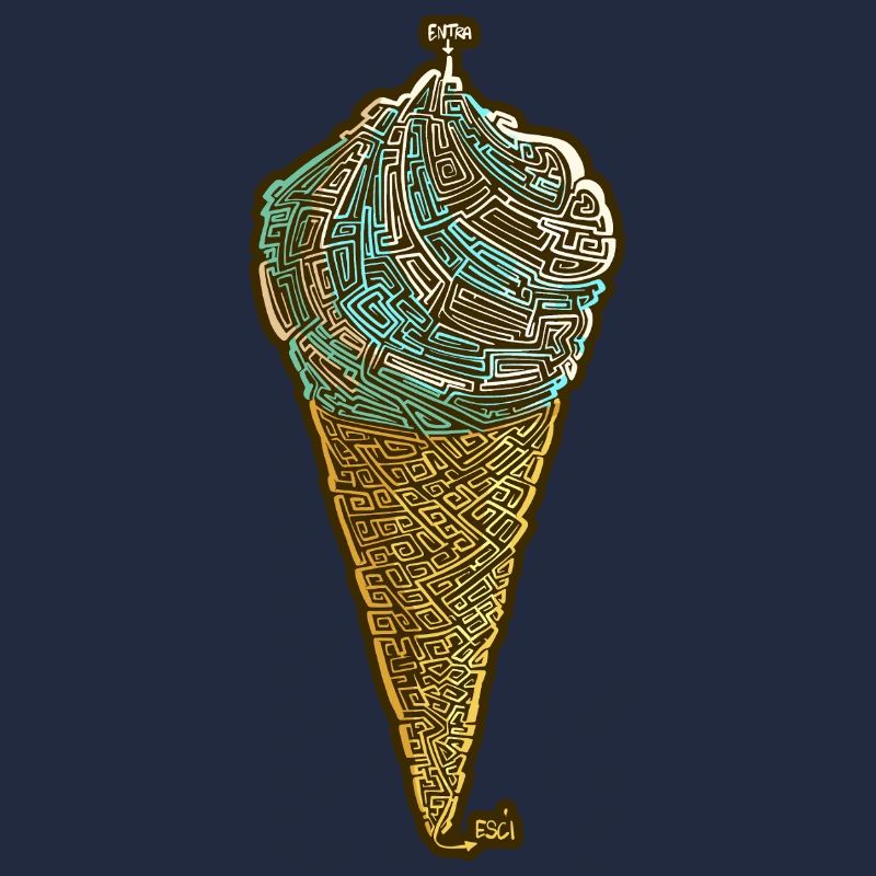 Glace Italienne labyrinthique