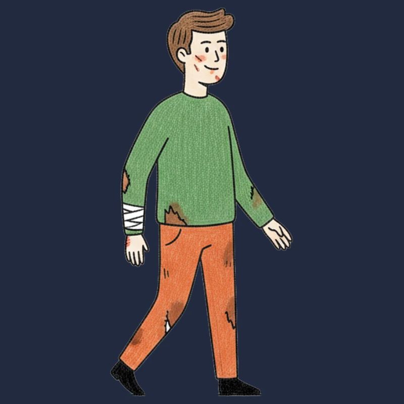 Wounded Hero Cartoon