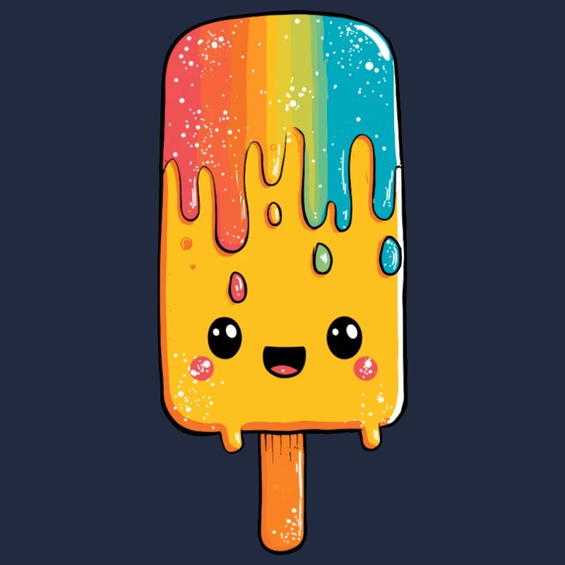 Rainbow Popsicle Happiness