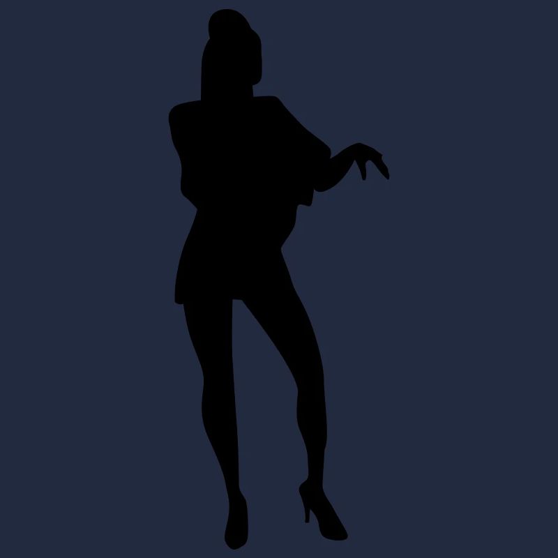 Singer and Dancer Silhouette vector design