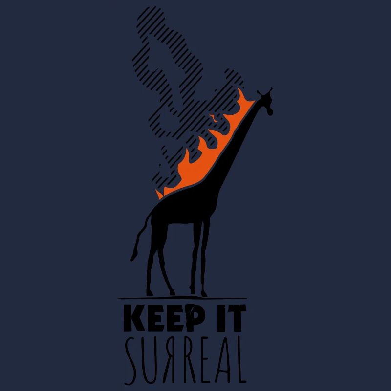 Keep It Surreal Giraffe Flames