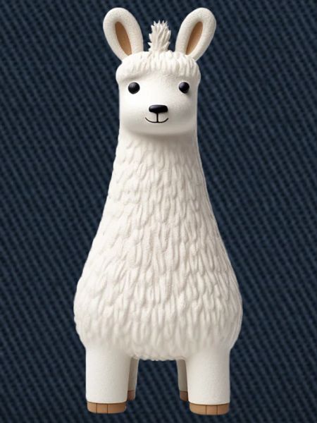 White llama figure