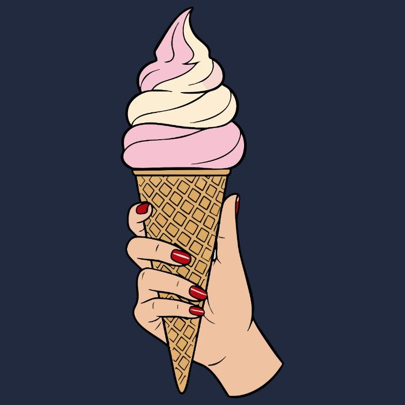 Italienisches Eis halten