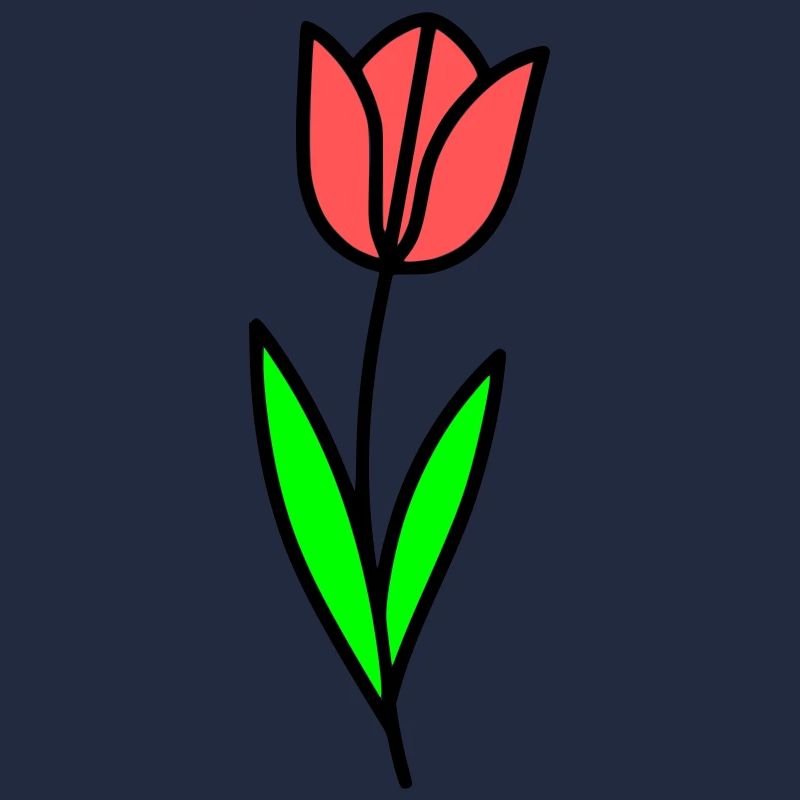 Tulpe Blume Blüte Comic