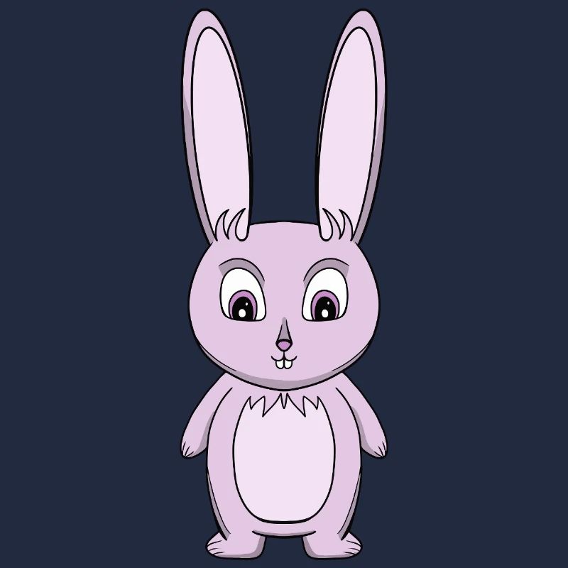 Lavender Bunny Cartoon