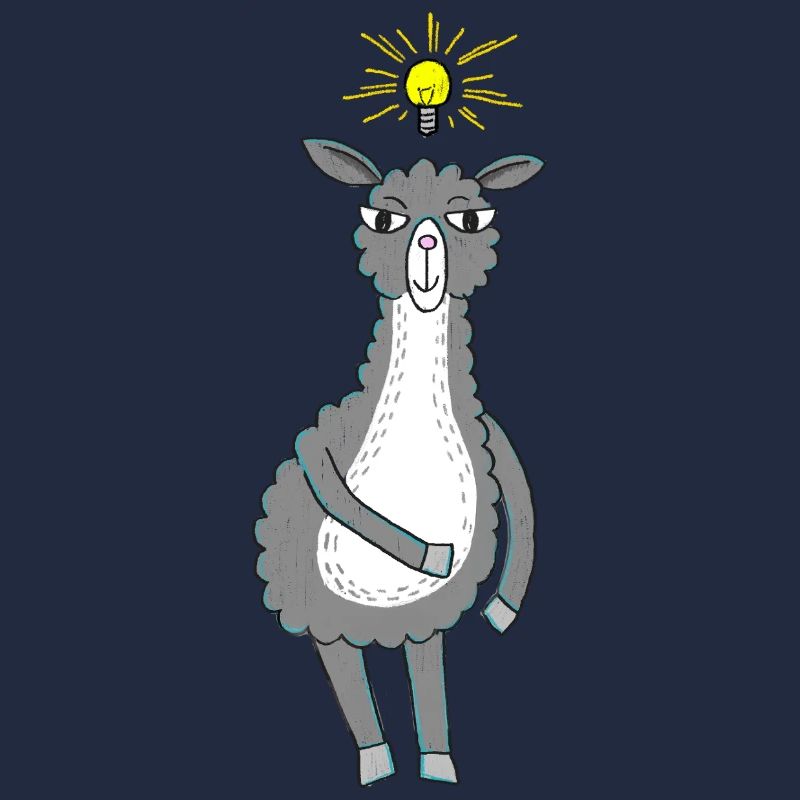 Lama hat eine Idee