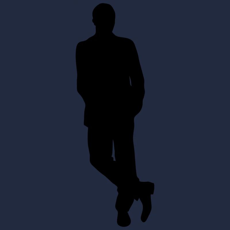 Mann Körper Silhouette Vektor-Design
