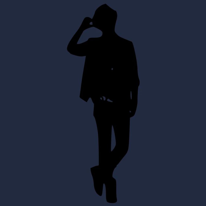 Model boy silhouette