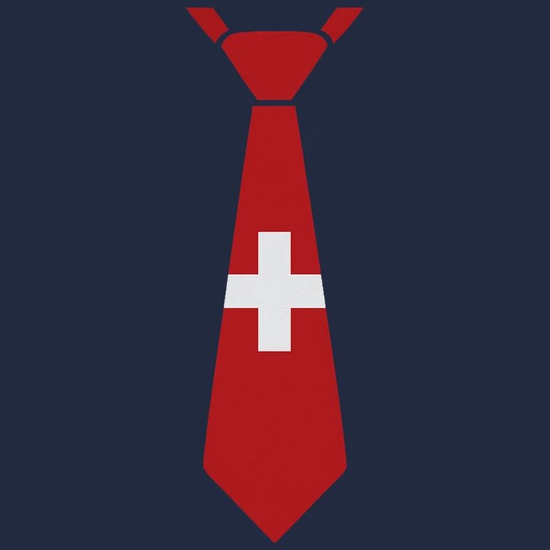 Schweizer Krawatte – Flaggendesign