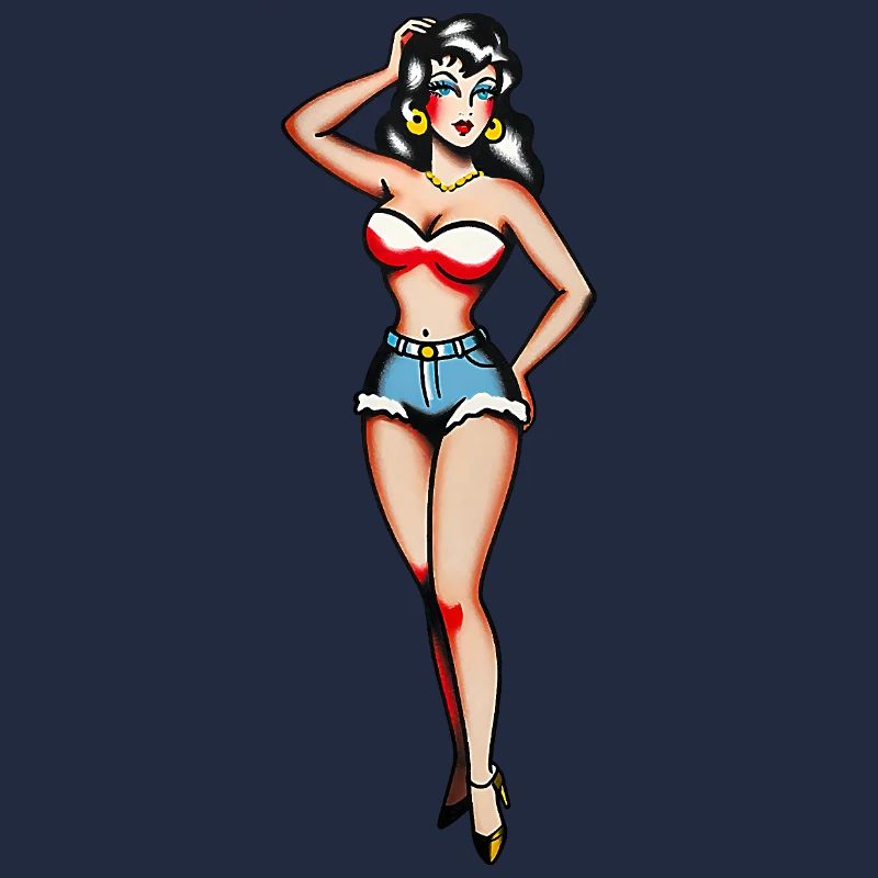 Klassisches Tattoo-Pin-up-Mädchen