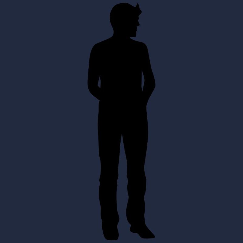 Mann Körper Silhouette Vektor-Design