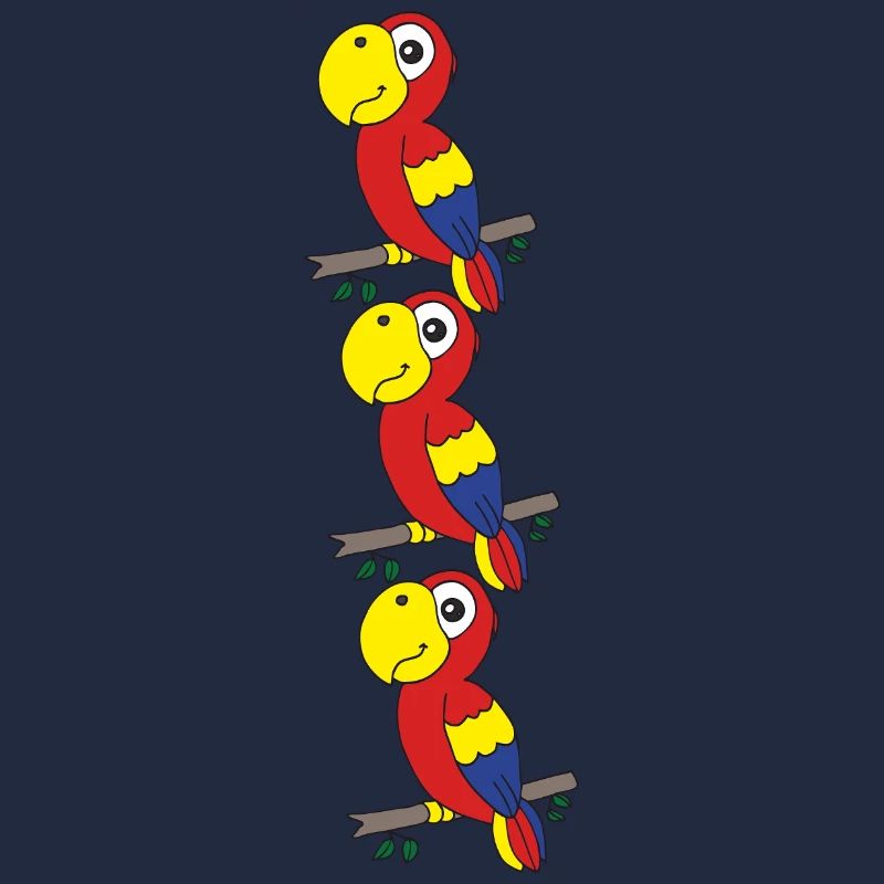 papagei drillinge