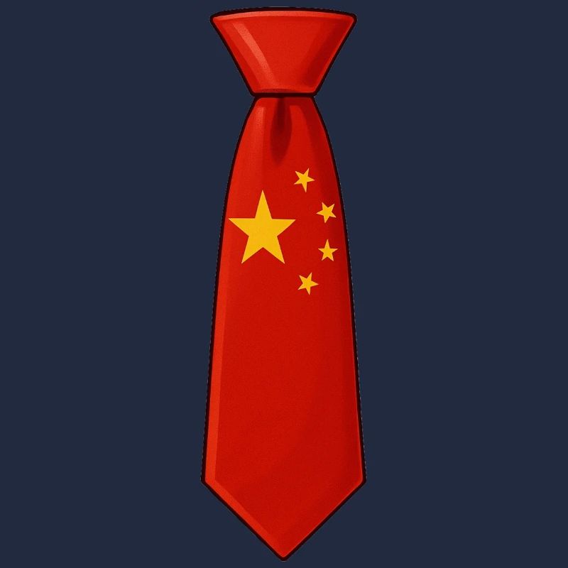 Cravate chinoise – Conception du drapeau