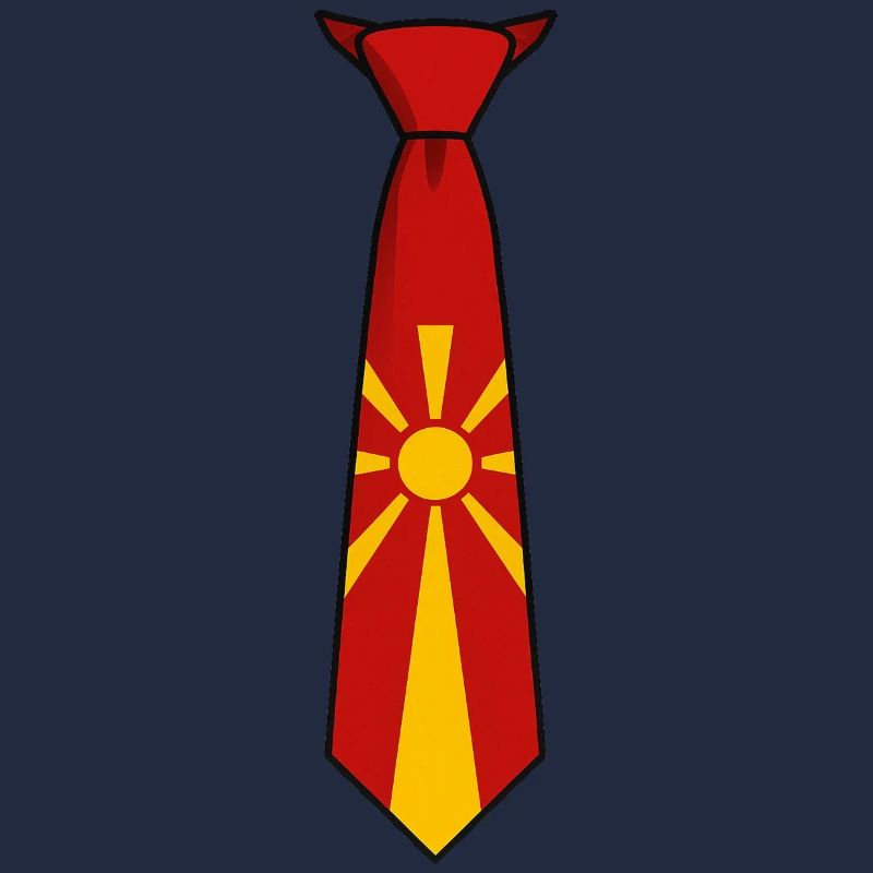 Macedonia Tie – Flaggendesign