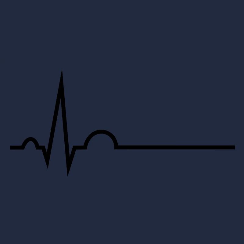 EKG mit Namenslinie