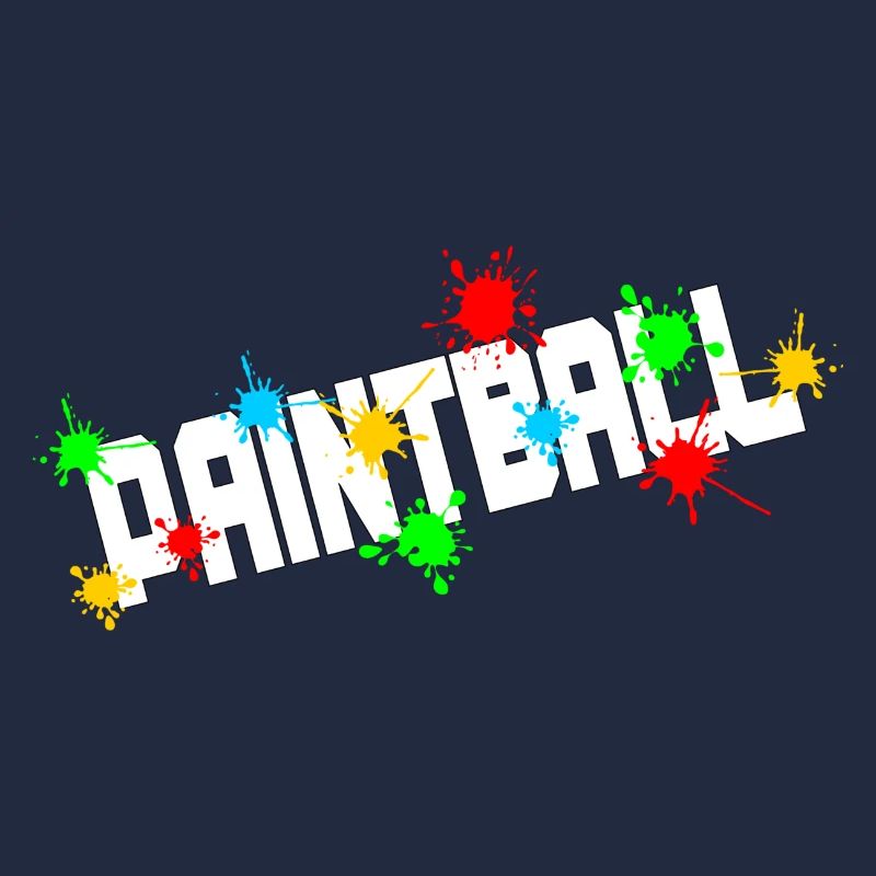 Paintball mit Farbspritzern