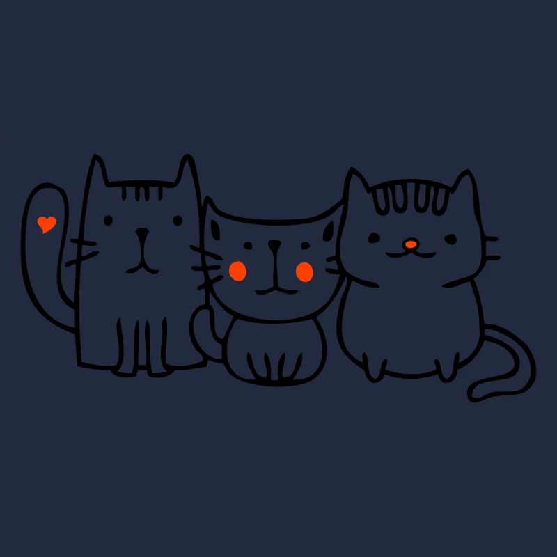 drei kleine Katzen