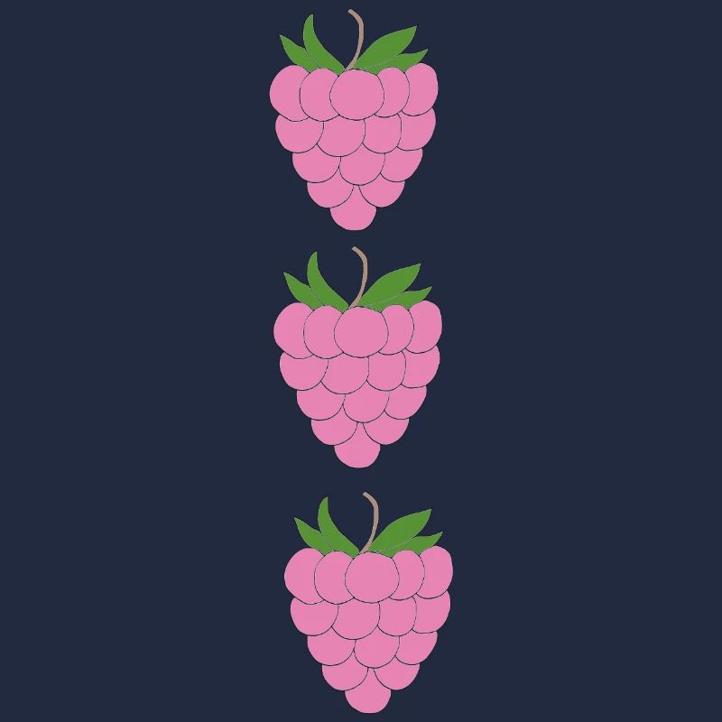 raspberries trio pattern