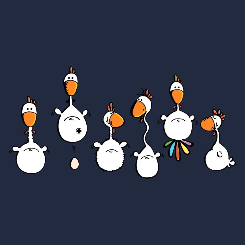 Crazy Chickens - poule - poluets - coq