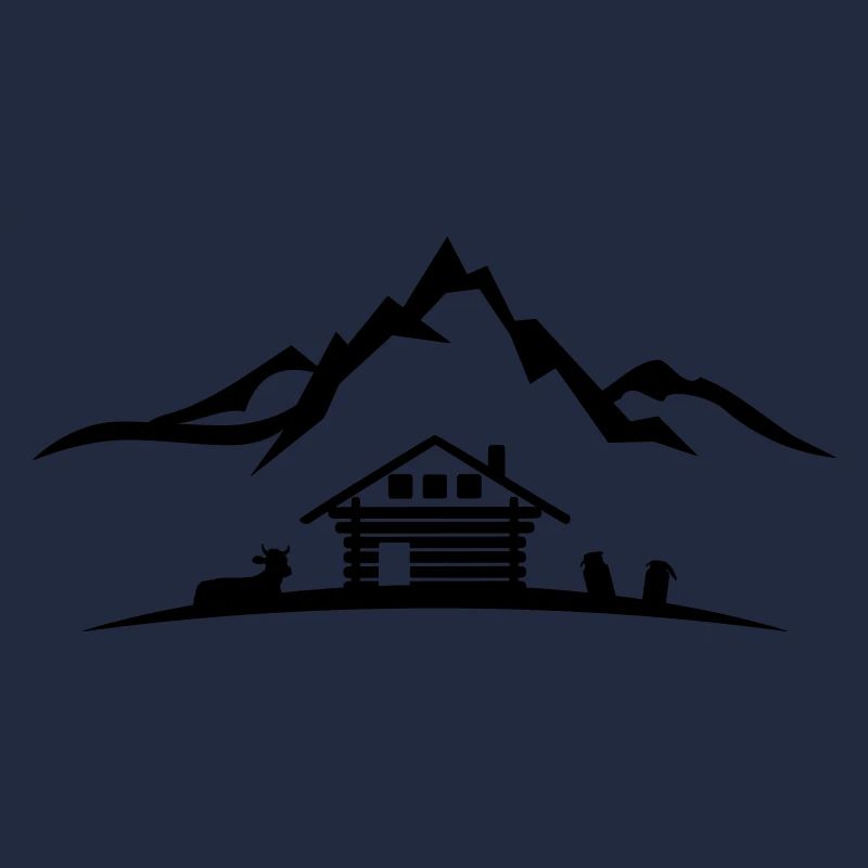 Landschaft - Berge Alm