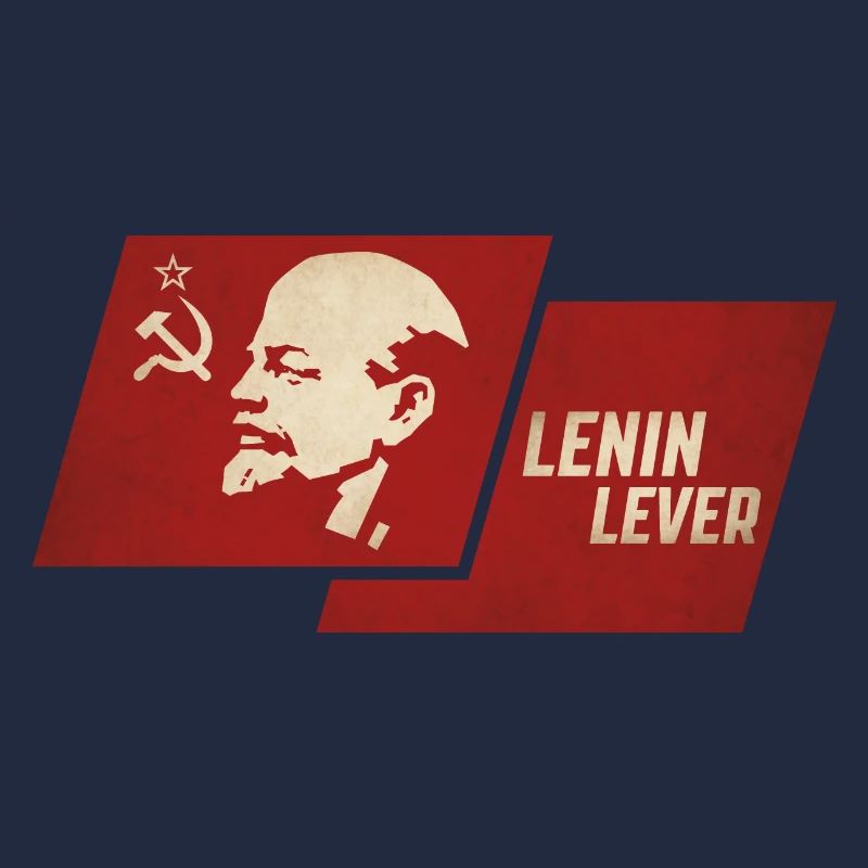 Drapeau à levier de Lénine