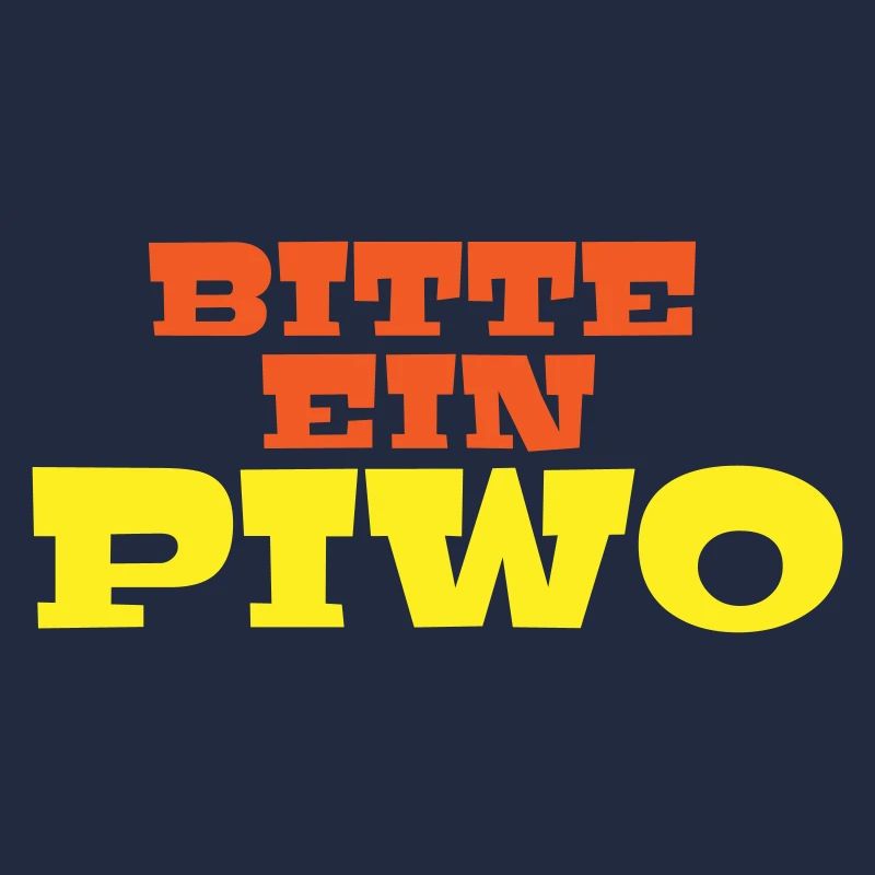 Bitte ein Piwo Polnisch Deutsch Spruch Geschenk