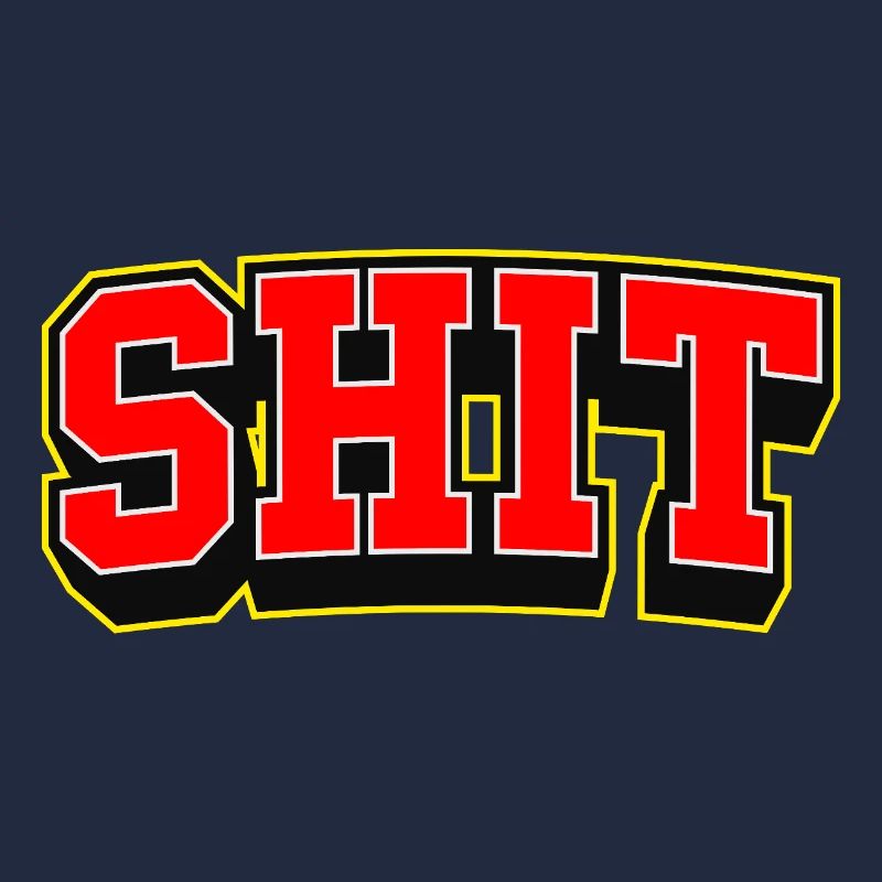Fetter Sport-Scheißtext Logo