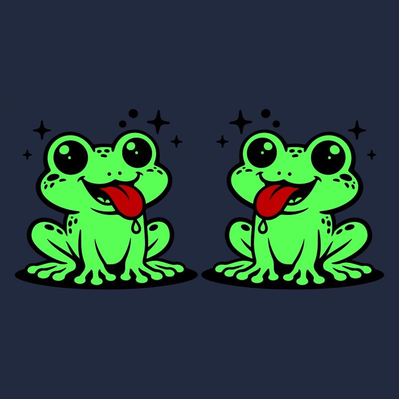 Toad couple frog