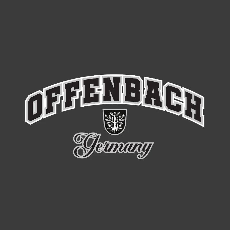 Offenbach Germany Crest Typography