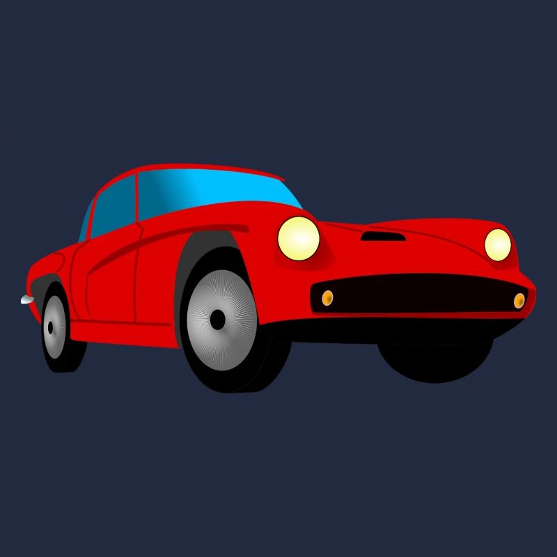 Rotes, stylisches Auto. Geschenkidee