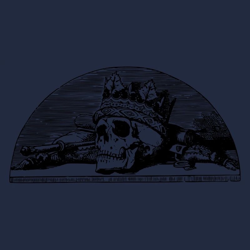 Totenkopf mit Krone