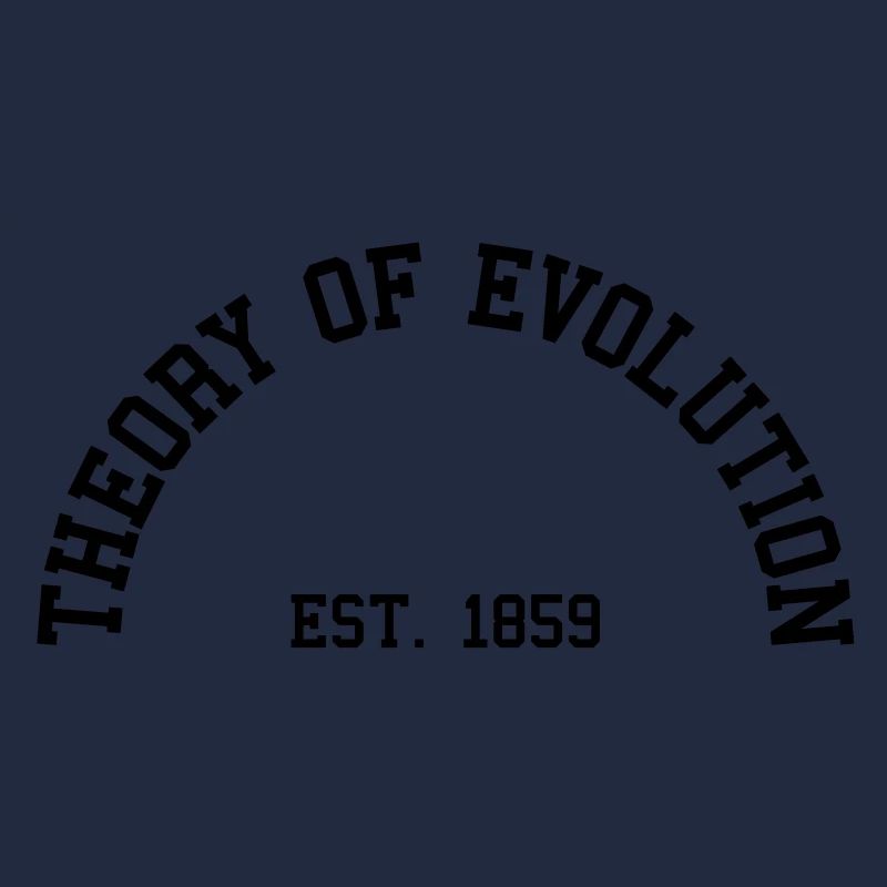 Theorie der Evolution - Est. 1859 (Half-Kreis)