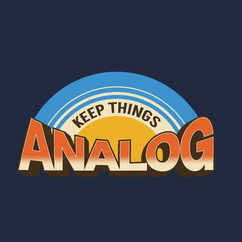 Keep Things Analog – Retro Tech-Statement