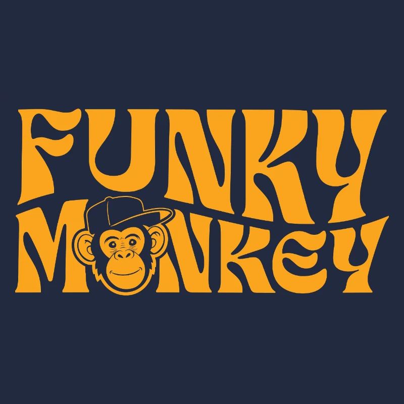 Typographie rétro de Funky Monkey