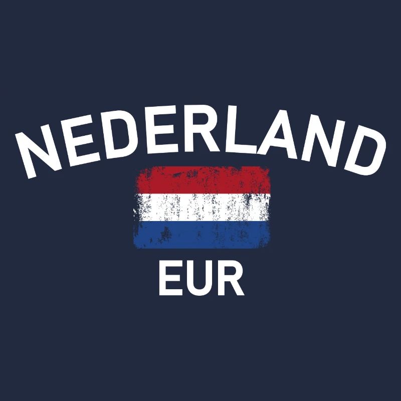 Netherlands EUR Flag Graphic