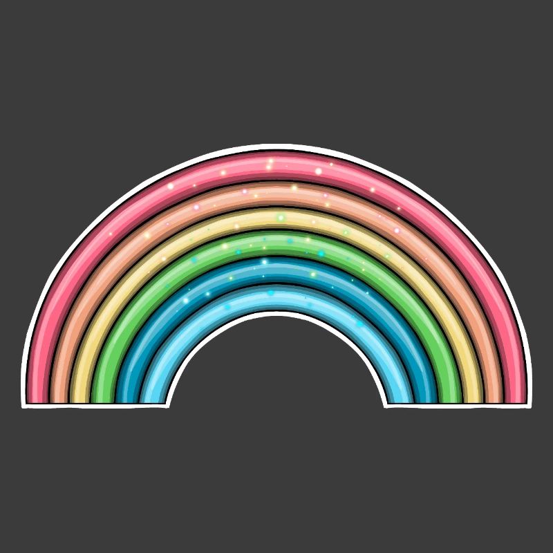 Lebendiges Regenbogen-Design