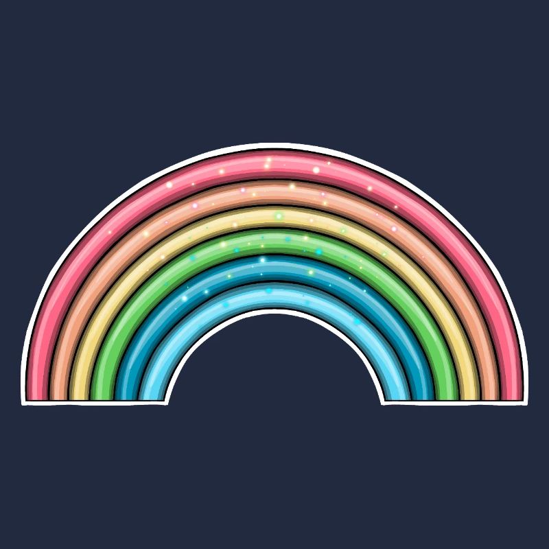 Lebendiges Regenbogen-Design