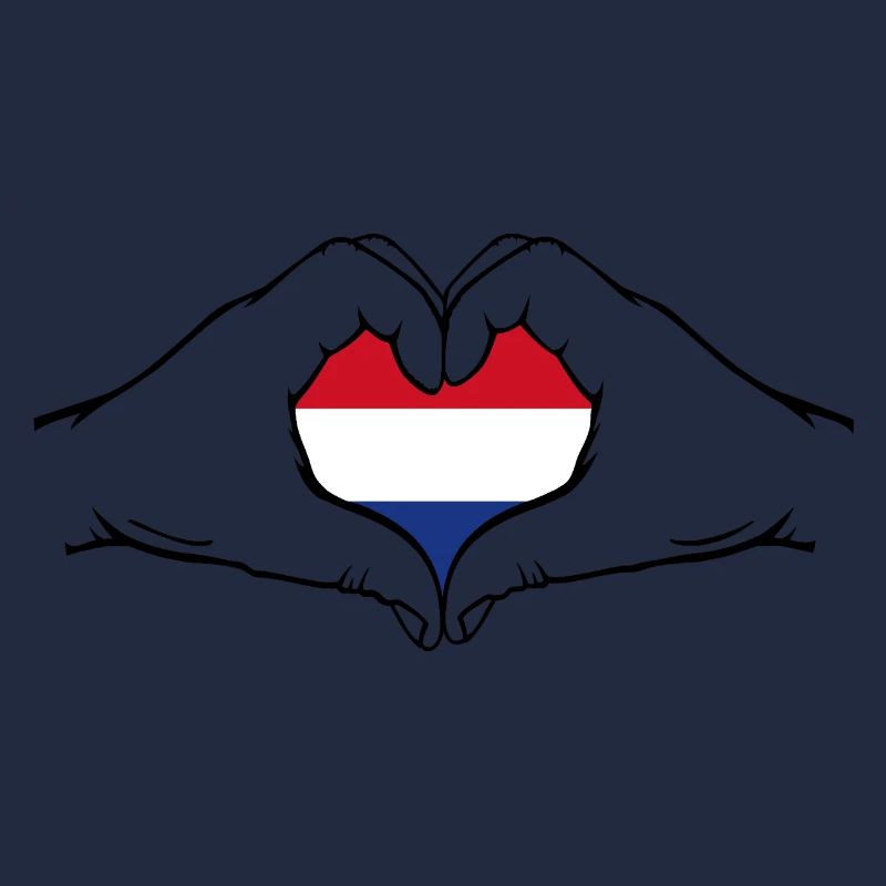 Holland Flagge Herz