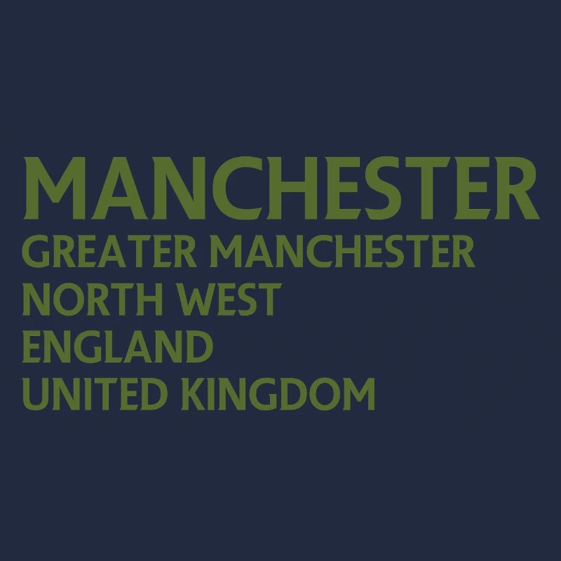 Manchester – England Lyric Design