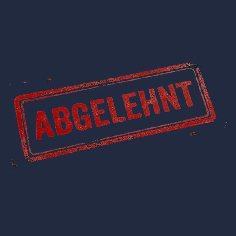 „Abgelehnt“ Stempel Rot Büro