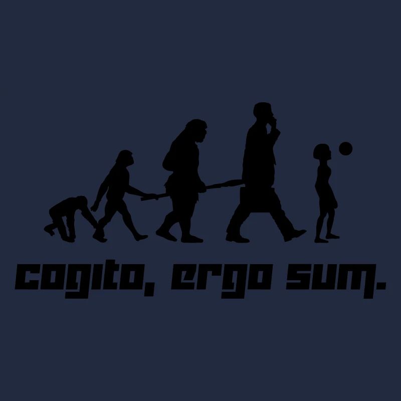 Cogito, ergo sum. (Vector)