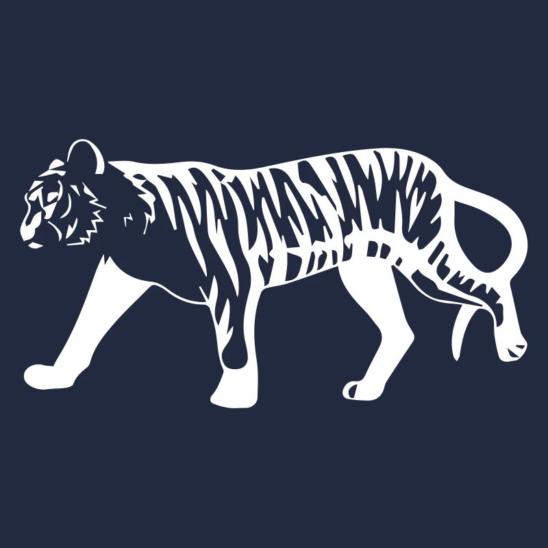 Stilisierter Tiger mit Tiermuster