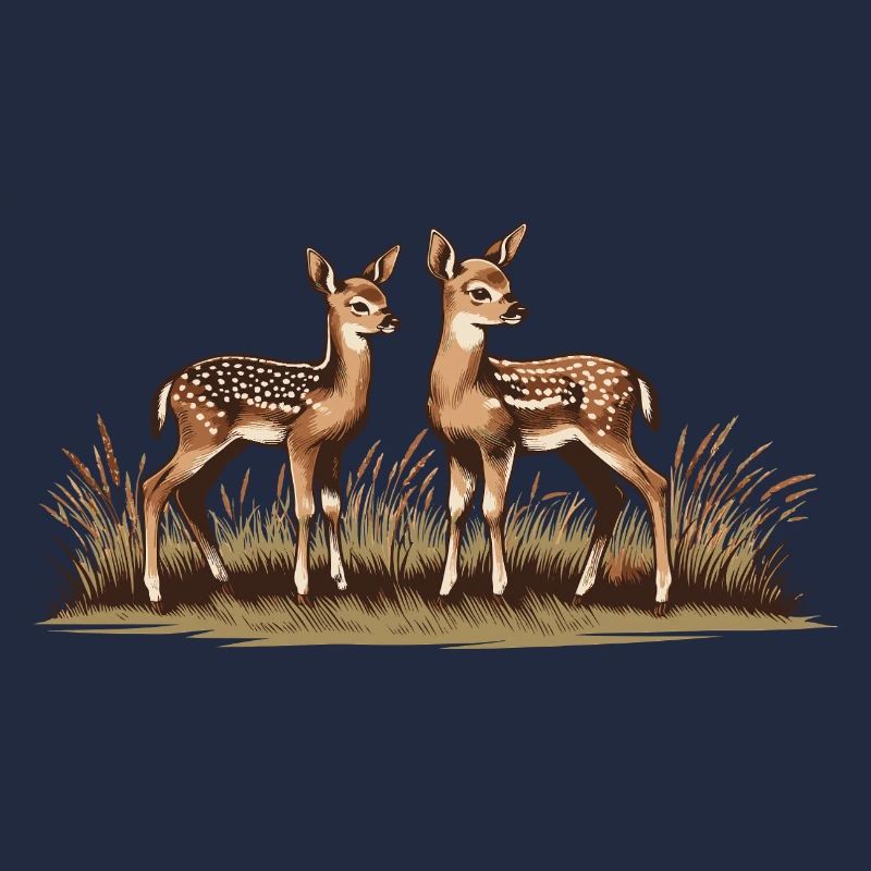 Cerf sur prairie