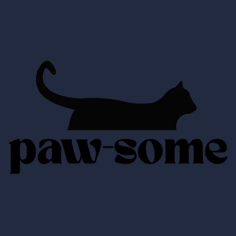 Paw-Some! T shirt for all cat fans
